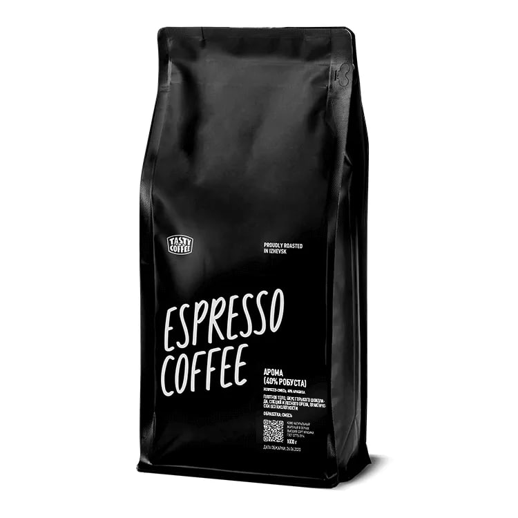Tasty Coffee вендинг  "Арома, 40% Робуста" в зернах 1 кг